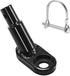 12mm Heavy Duty Steel Trailer Hitch Coupler with Safety Locking Pin for Kids and Pets, Fits QR and Solid Axles, Easy Installation, and Secure Bicycle Connector