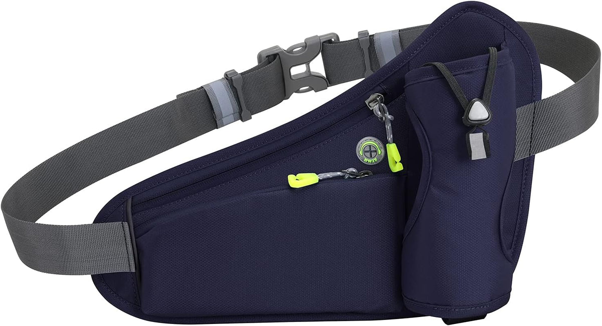 Sports Hydration Belt Bag Running Belt Waist Pack Bum Bag with Water Bottle Holder for Men Women Running Cycling Hiking Walking
