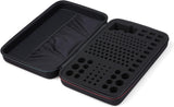 Black EVA Battery Organizer Case with Zipper - Holds 146 Batteries (6D 8C 13 9V 61AA 58AAA) - 42x26.5x9.5cm