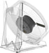 3D Hologram Fan 11cm LED Holographic Projector Advertising Machine Portable Desktop Naked-Eye Stereo Display Built-in Speaker (Transparent)