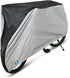 Silver-Coated 190T Polyester Cover for 20/24/26/29 Inch Bikes - Black/Black&Silver, S/M/L/XL Sizes, Weatherproof with Quick-Release Buckle & Lock Hole
