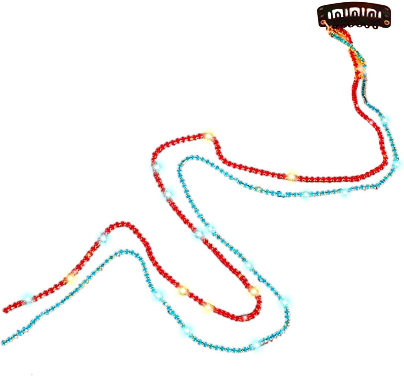 Rhinestone Chain Hairpin Fashion Cool Hair Decoration Tuck Comb Tassel Temperament Braid Hair Belt