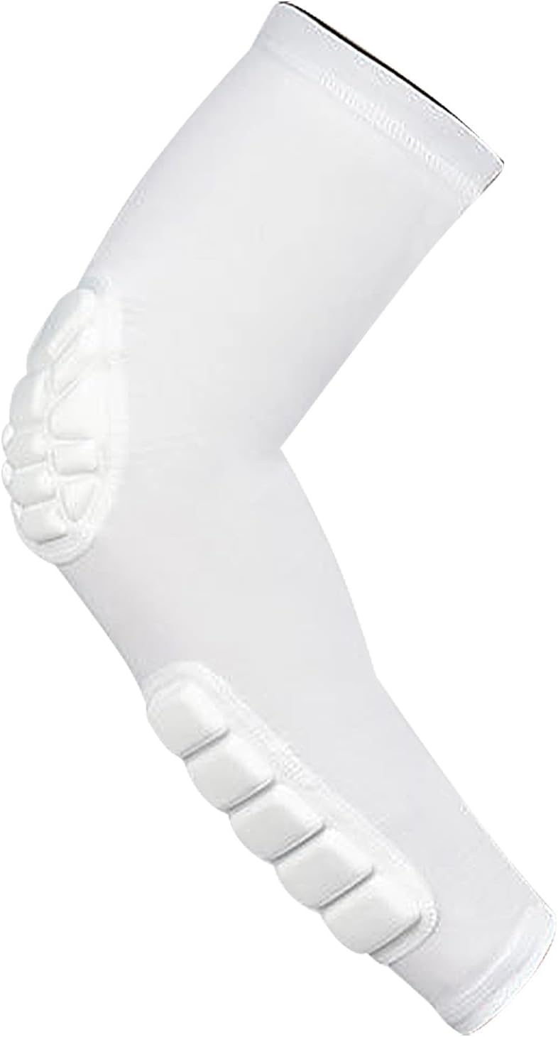 Padded Elbow Forearm Sleeves Compression Arm Protective Sleeve Basketball Shooting Protective Pad