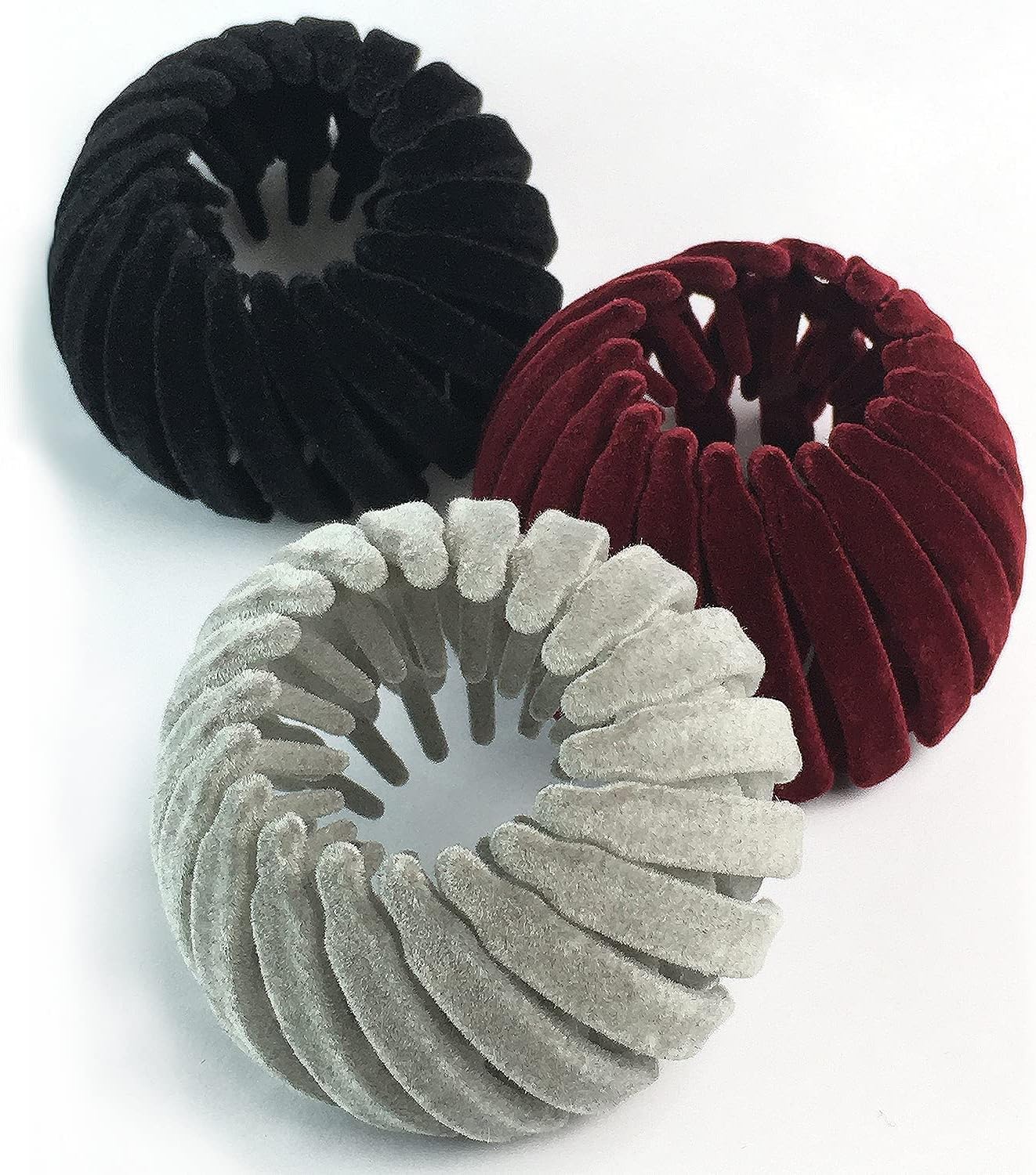 Stylish Women's Hair Claw Clip Plastic Hair Ornament in OPP Bag - 3 Pack