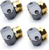 4 Pack Heavy Duty Garden Hose Repair Fittings, Aluminum Mender Female Male Hose Repair Coupler Connector with Clamp, Fits All 3/4 Inch or 5/8 Inch Garden Hose