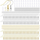 Hypoallergenic Earring Hooks, 600Pcs Earring Making Kit with Earring Hooks, Jump Rings and Clear Rubber Earring Backs for DIY Jewelry Making