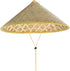Retro Chinese Bamboo Rattan Fisherman Hat, Handmade Weave Bucket Hat, Rice with Adjustable Rope, 14 Inch Fishing Sunshade Cap for Farmer Fishing, Light Yellow
