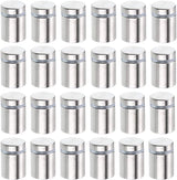 24 Pack Sign Standoff Screws 3/4 x 1 Inch, Advertising Glass Standoff Nail Hardware, Stainless Steel Standoffs for Glass Panel Plexiglass Picture
