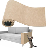 Cat Scratching Carpet,15.8"x78.7"Cat Climbing Pad,Self-Adhesive Cat Scratch Mat,Sticky Scratch Wall Mat, Furniture Protector for Floor Couch Sofa Door Corner(Khaki)