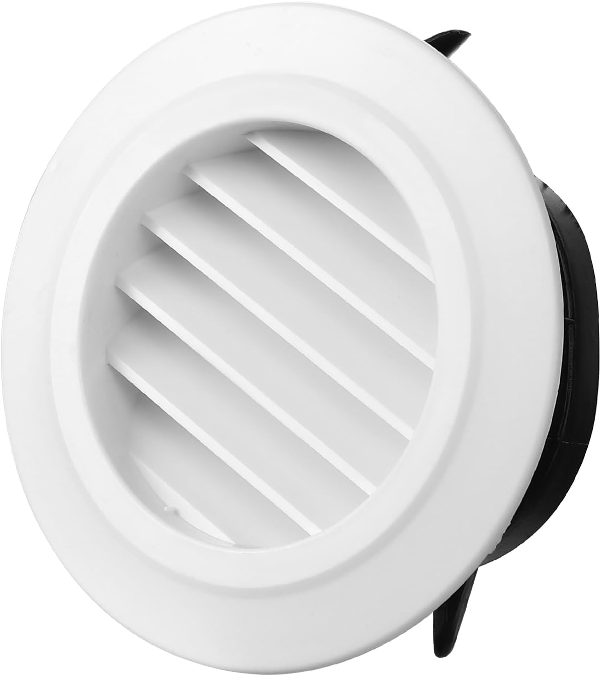 4 Inch Soffit Vent Round Vent Cover Air Vent Covers Round Ceiling Diffuser Dryer Vent Cover with Built in Mesh Air Wall Vent Cover for Exhaust Fan Inline Duct Fan Bathroom Kitchen