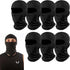 7PCS Bandana Face Mask, UV Protector Motorcycle Ski Scarf,Helmet Mask Balaclava Black Tactical Face Mask