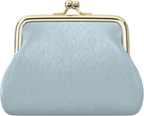 Coin Purse, Small PU Leather Change Purse, Coin Purse Wallet with Clasp, Car Coin Holder Pouch for Woman Men Kids Girls, Blue