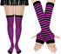Punk Gothic Rock Long Arm Warmer Fingerless Gloves