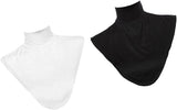 Fityle 2/pieces Stretchy Modal Detachable Turtleneck Dickey Collar Neck Hijab Extension