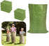 10PCS Potato Sack Race Bags,Large Seed Sack 60x 100cm Large Outdoor Lawn Game Bags for Adults and Children Birthdays, Yard，Game Parties, BBQs, Picnics，Storage (Green)