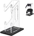 Universal Dual Game Controller Holder Desk Stand for PS4 PS5 Xbox ONE Switch, Perfect Display and Organization, Gaming Controller Accessories(Transparent Acrylic) (2T/Black)
