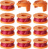 12 Pack Trimmer Spool Line for Worx, WA0010 Edger Spools Replacement for Worx, 0.065 inch Trimmer Line Refills for Worx, Compatible with Worx String Trimmers(10 Grass Trimmer Line, 2 Trimmer Cap)