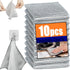 Wire Mesh Cleaning Cloth,Non Scratch Wire Dishcloth,Wire Dishwashing Rags,Multipurpose Metal Miracle Washing Rag,Reusable Steel Wool Scrubber for Kitchen Cleaning(10pcs)Suitable for Dishes,Pots, Dish