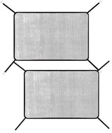 2Pcs Car Grill Net,Heavy-Duty Grille Mesh with Hooks, Universal Front Bumper Vent Insert for Pickup Trucks & Vehicles, Dustproof Air Intake Protection, Durable Car Accessories