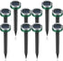 Mole Repellent 10 Packs, Outdoor Solar-Powered Animal Repellent, Waterproof Mole Killer Traps for Garden, Yard, Lawn,Effectively Repels Groundhog Snake Vole