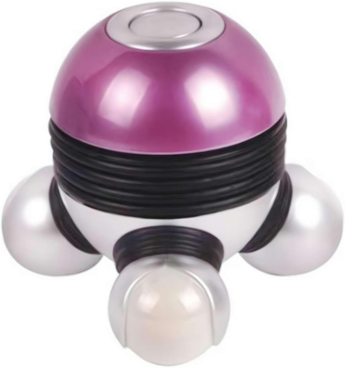 Mini Handheld Massager - Powerful Massage Vibrations for Muscle Relief & Relaxation, Portable Vibrating Body Massager with LED Light for Hand Head Neck Back Legs Arms Pain Release (Purple)