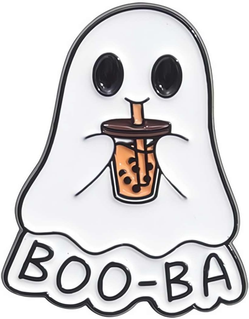 Halloween Cute Ghost Enamel Pins for Backpacks,Novelty Cartoon Brooch Badge Pin for Bookbags Clothes/Jackets & Hat Decoration Kawaii Accessories for Women Men