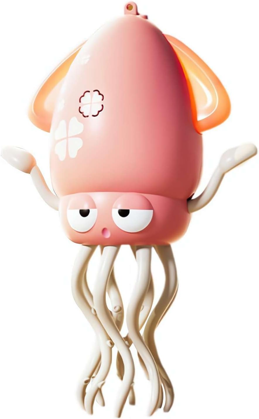 Magic Dancing Octopus Toy, Electric Dancing Octopus Baby Toy, Automatic Evasion Octopus Toy with Led Light and Music, Electronic Early Development Toys Birthday Gifts (Gray)