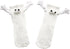 4 Pair Couple Holding Hands Socks,Funny Magnetic Suction 3D Doll Socks,Unisex Mid-Tube Socks,Novelty Socks for Women Men