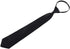 Pretied Mens Necktie, Zipper Ties for Boys, Skinny Adjustable Neck Strap Tie,Solid Color Men Lazy Zipper Tie for Wedding,Formal Occasions