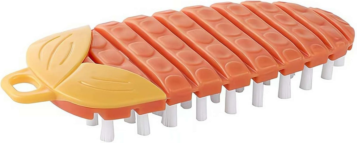 Vegetable Brush,Potato Brush Cleaning Brush,Multiple Fruit Vegetable Cleaning Brush,Vegetable Brush Scrubber for All Kinds Fruits Vegetables (Orange)