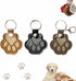 3 Pcs Dog Fur Storage Keychain - Cat Paw Shaped Keychain Pet Hair Keepsake Keyring, Handmade Key Holder for Collecting Cat and Dog Hair, Pet Memorial Gift
