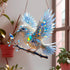 2025 New Crystal Sky Bluebird Stained Art Ornament - Stained Inspired Art, Hummingbird Stained Glass Window Hanging, Acrylic Sun Catcher for Windows Indoor Gardens (1PCS)