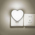 Love Heart Night Lights Plug into Wall - Heart Shape Nursery Nightlight with Light Sensors, Cute Soft LED Nightlight with Soft Warm Light for Bedroom, Nursery, Bathroom, Hallway (White)