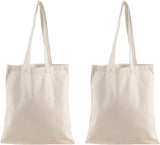 Reusable Grocery Shopping Bags Cotton Tote Bag, Blank Tote Canvas Bags for DIY Craft, Grocery,Shopping,Drawing