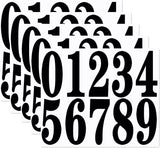 4 Inch Numbers Sticker, (0-9, 5 Sets) Modern Number Vinyl Waterproof Number Self Adhesive Sticker for Signs, Door, Cars, Trucks, Home, Business, Address Number (4 inch)