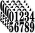 4 Inch Numbers Sticker, (0-9, 5 Sets) Modern Number Vinyl Waterproof Number Self Adhesive Sticker for Signs, Door, Cars, Trucks, Home, Business, Address Number (4 inch)