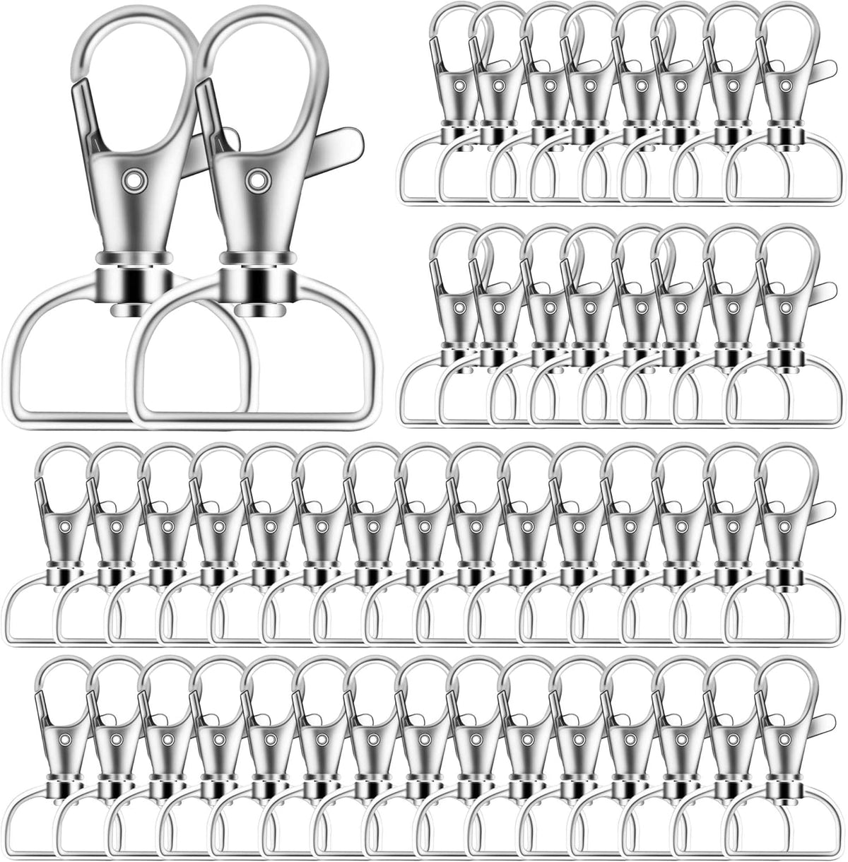 40PCS Swivel Snap Hooks, Premium Lanyard Snap Hook for Lanyard and Sewing Projects (3/4” Inside Width)…