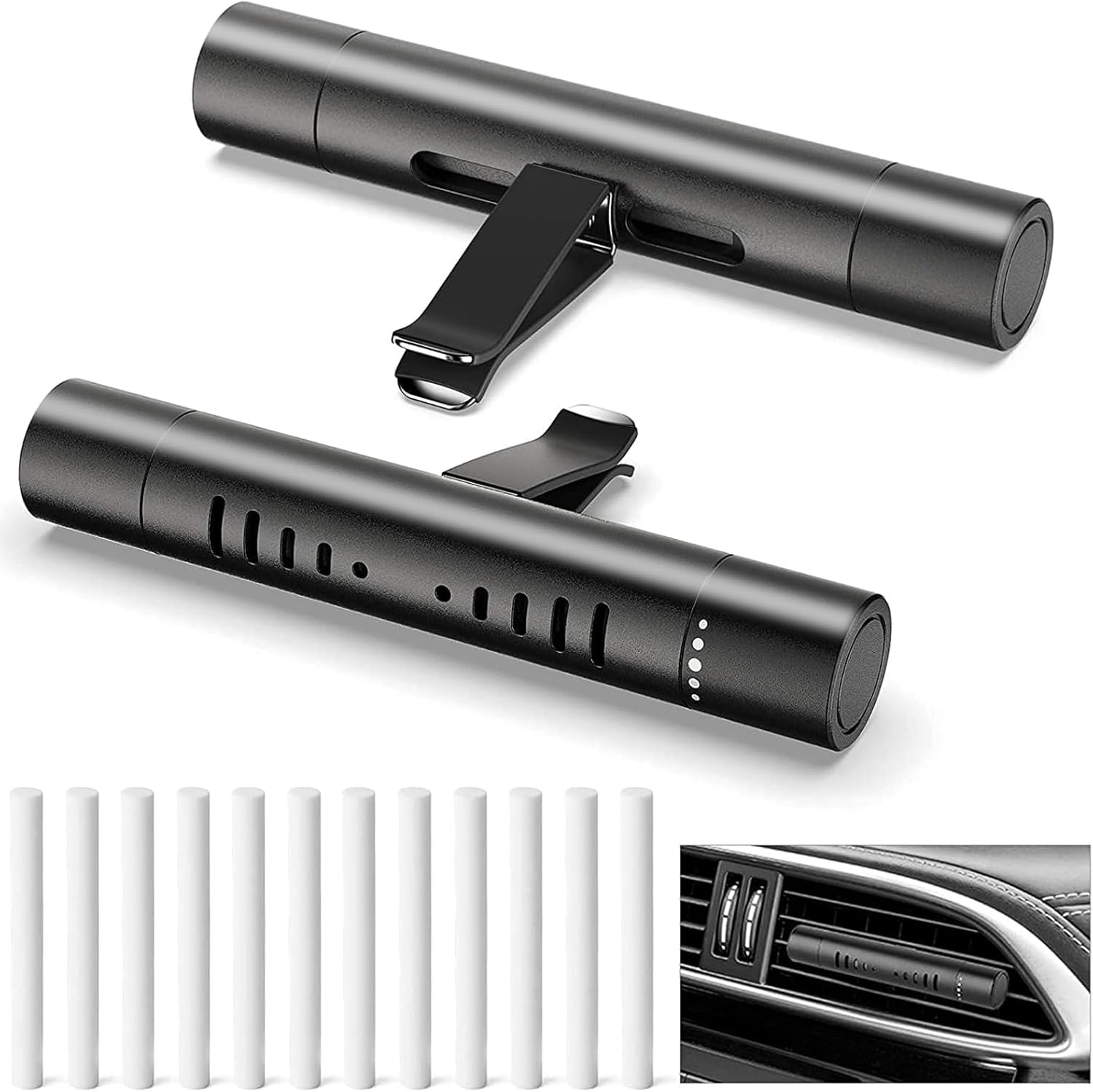 2 Custom Car Vent Diffusers Come with three custom aroma sticks