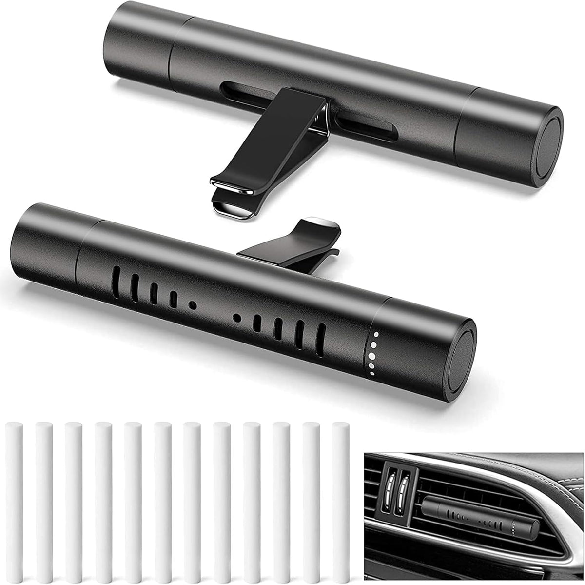 2 Custom Car Vent Diffusers Come with three custom aroma sticks
