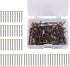 60Pcs Picture Hanging Nails 30 Lbs Brass Head Nails for Hanging, Picture Hanger Pins, Heavy Duty Nail Hook with Storage Box for Photo Frame, Wood Wall Hanging