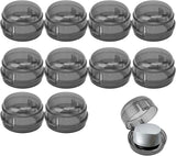 10Pcs Stove Locks,Child Safety Oven Knob Covers Stove Lock,Stove Stopper Knob Safety Covers,Stove Protector for Kids(Transparent Black)