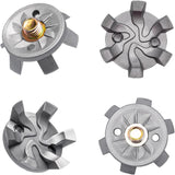 Golf Shoe Spikes Cleat Metal Thread Screw 6mm Dia, 20 Count & 1 Wrench