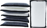 6 PCS Car Interior Cleaning Sponge, Microfiber Scrubbing Pads for Plastic Leather Upholstery, Auto Detailing Scrub Pads, Reusable Multi Surface Sponges
