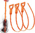 25 Inch Drain Snake Clog Remover:3 Pcs Hair Clog Auger, Drain Cleaner Tool Suitable for Dredging Clogged Pipes, Sink, Shower Drains(Orange)