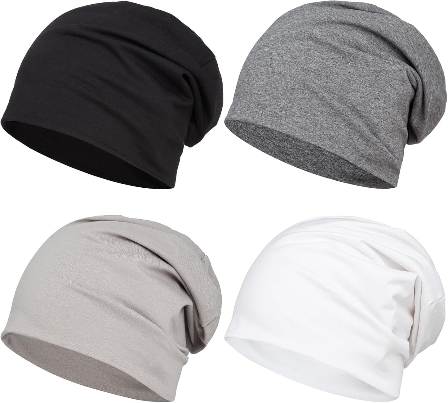 Cotton Slouchy Beanie Hat Baggy Lightweight Beanie Chemo Slouchy Cap Soft Daily Beanie Men Women
