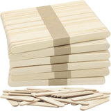 240 Pcs Natural Wood Craft Sticks, Popsicle Sticks, Lolly Sticks for Crafts 4.5 Inch, Ideal for Homeschool Arts and Crafts, Waxing Supplies, Classroom Art Supplies