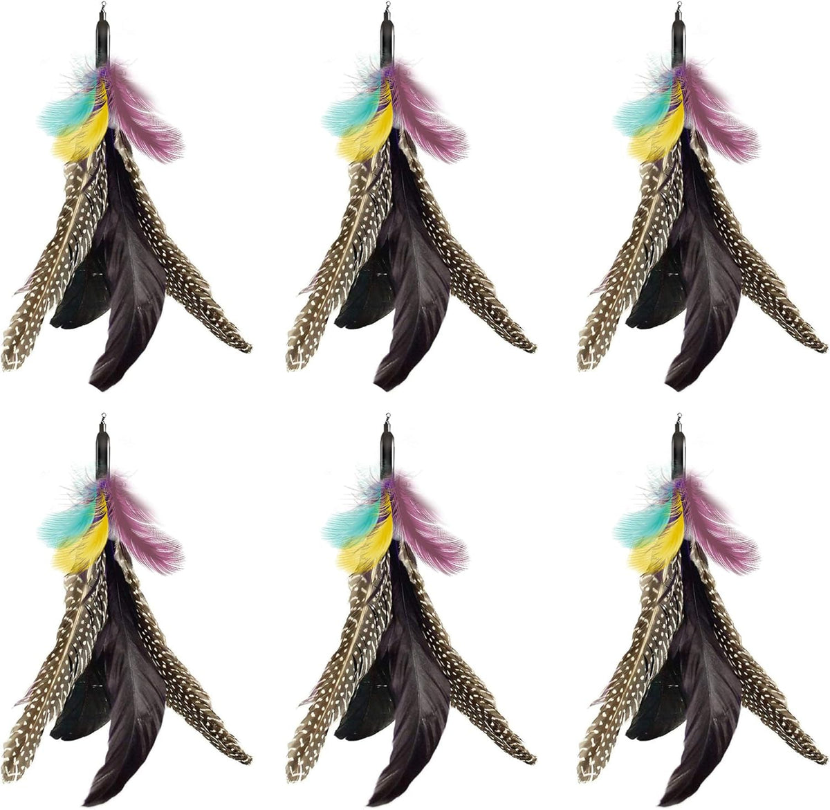 Feather Cat Toy Refill: Fits Da Bird-Handmade Natural Guinea Feather- by