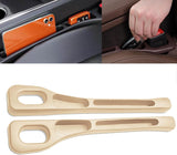 2PCS Nodrop Seat Guard,Car Seat Side Gap Filler, Place Your Phone, Cards, Wallet, Side Gap Fillers for All Cars Place Your Phone, Cards, Wallet (Beige B)