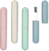 4 Pack Travel Toothbrush Case, Portable Breathable Toothbrush Holder for Travel/Camping/School/Home
