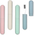 4 Pack Travel Toothbrush Case, Portable Breathable Toothbrush Holder for Travel/Camping/School/Home